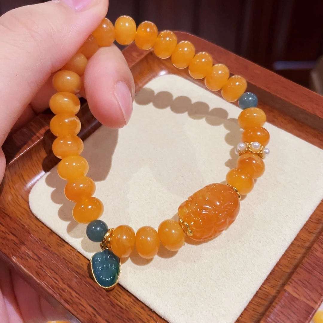 蜜蜡手链未镶嵌手串