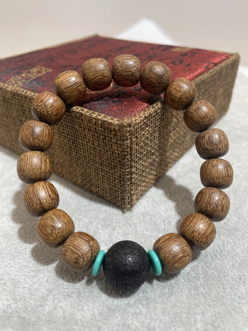 鸿鹄12m珠宝精选首饰简约国风精美单圈手串 CX手工雕刻 B4107