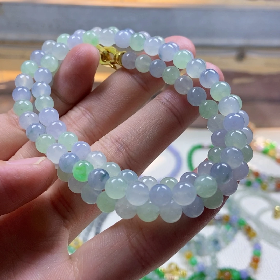 定制翡翠未镶嵌缅甸翡翠A货卡6.4