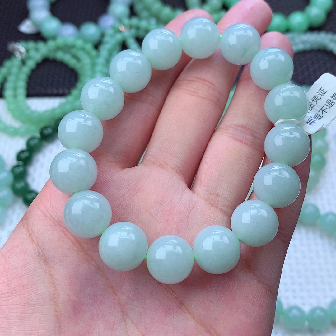 翡翠未镶嵌毛衣链