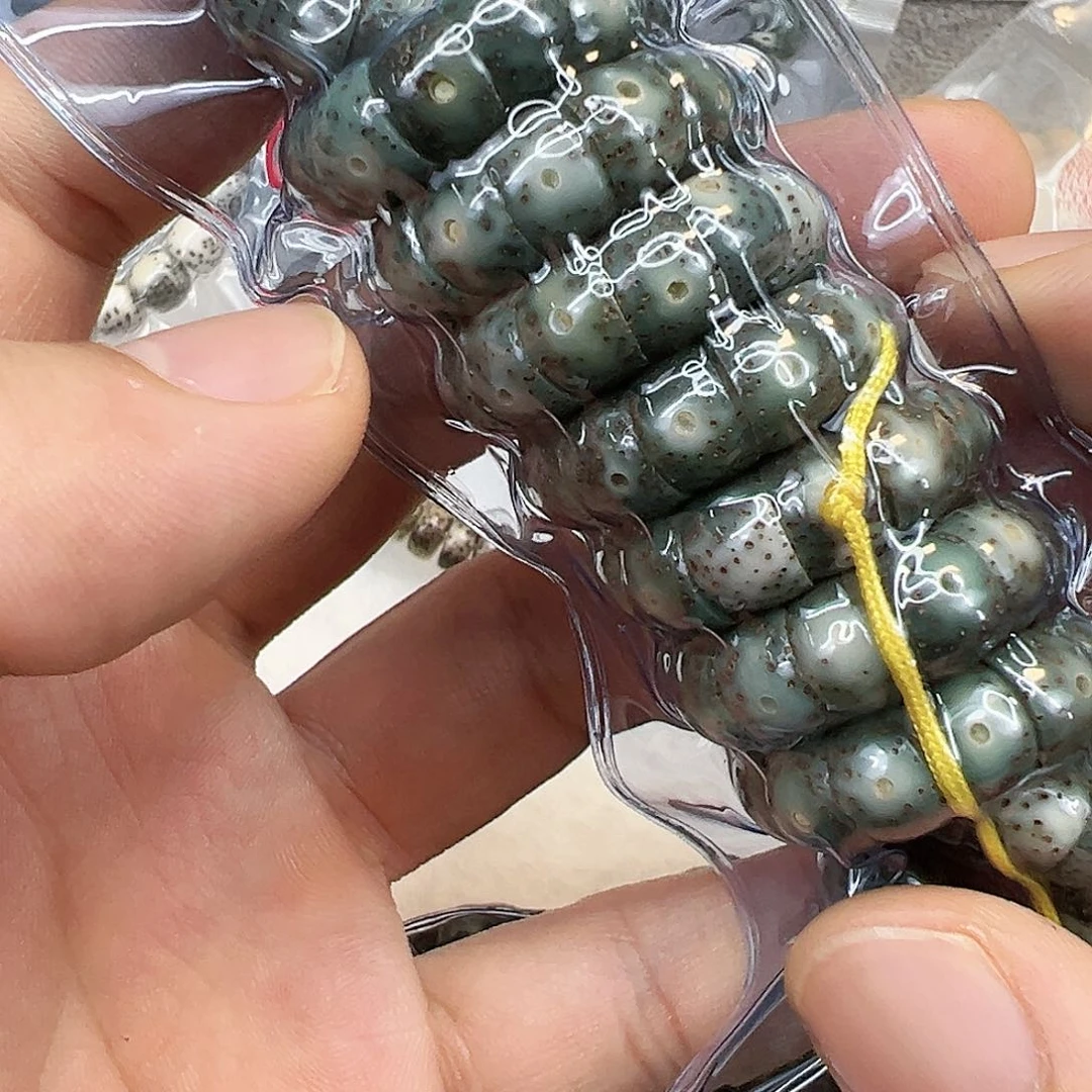 星月菩提手串25高端变态绿石玉星月菩提108-9猪大肠