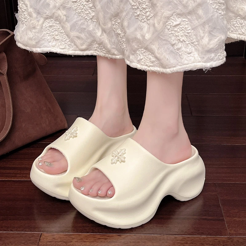 厚底拖鞋女款夏季eva软底外穿网红楼梯拖鞋沙滩防滑一字凉拖鞋