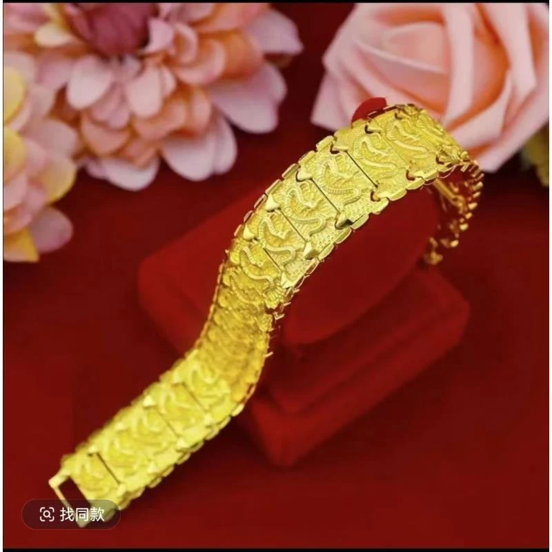 合金手链 （巃纹手链）新款男士时尚气质大气霸气