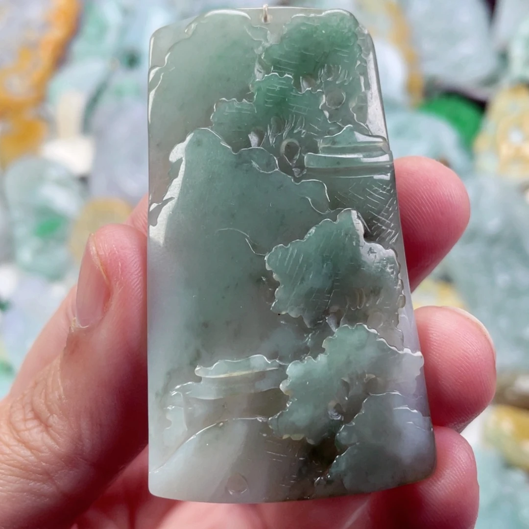 翡翠未镶嵌吊坠(不含链)