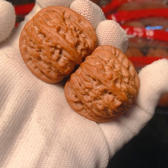 文玩核桃把件白狮子37