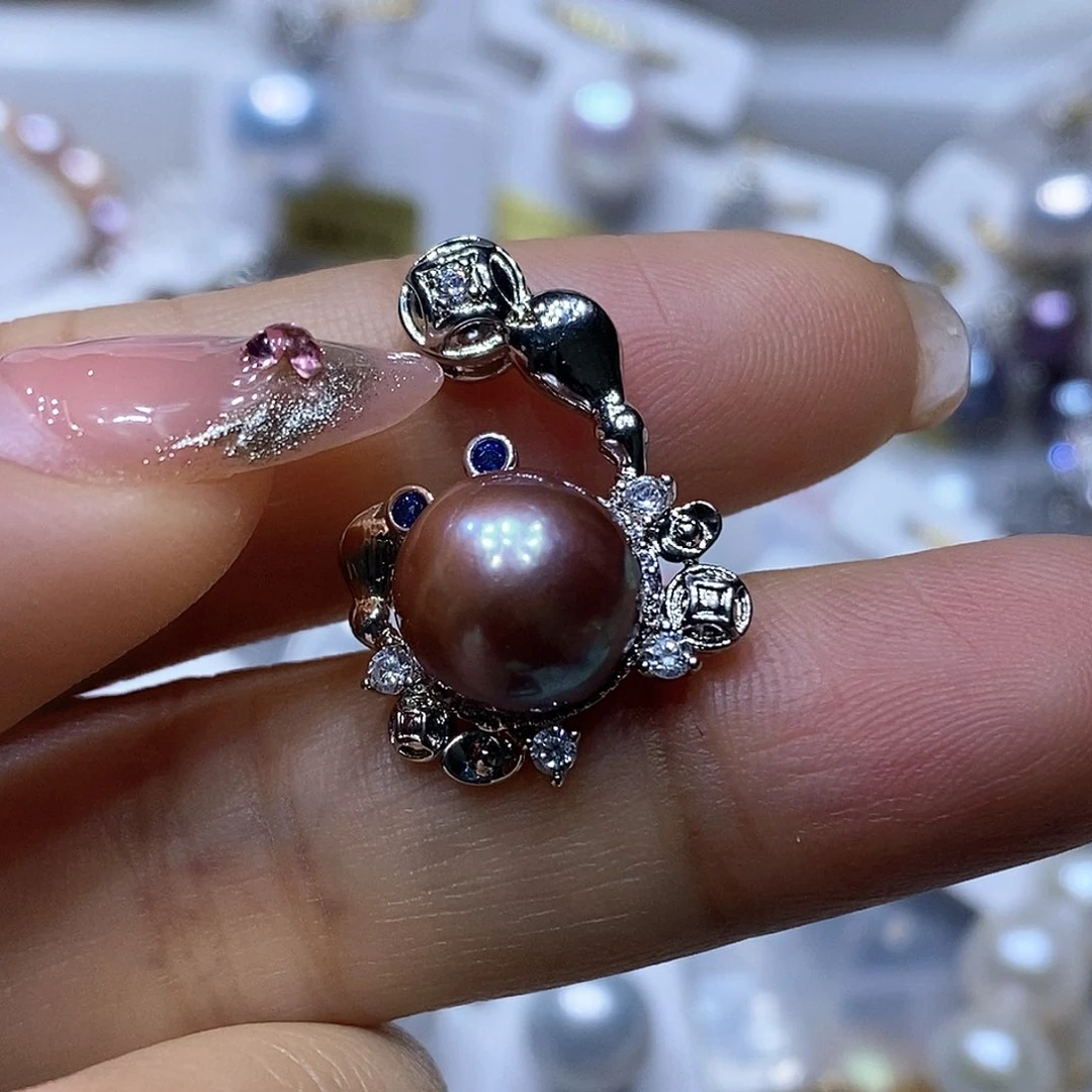 淡水珍珠耳钉未镶嵌