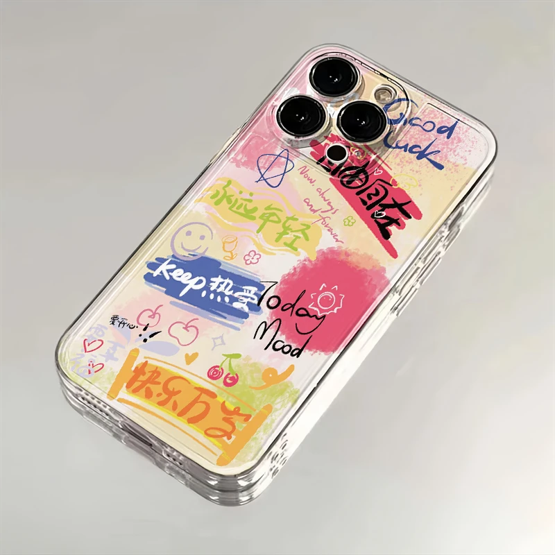 自由自在涂鸦适用苹果iPhone16promax小米15华为70手机壳太空12MT