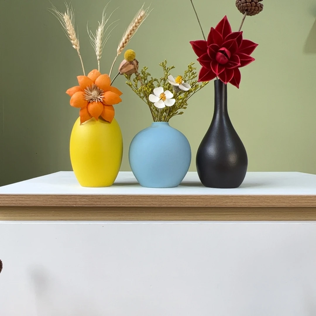 陶瓷花瓶陶瓷花瓶带花高度20-30厘米左右