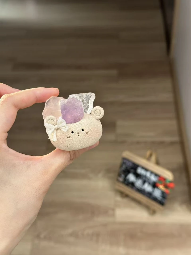 水晶小豆丁可爱小熊三拼