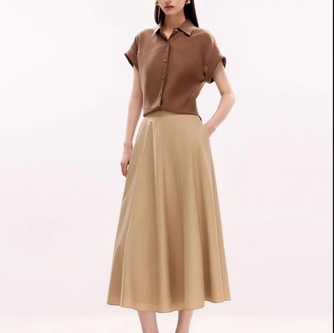 【大喜】夏日清凉舒适显瘦半裙（LCJT01WSK104C01）