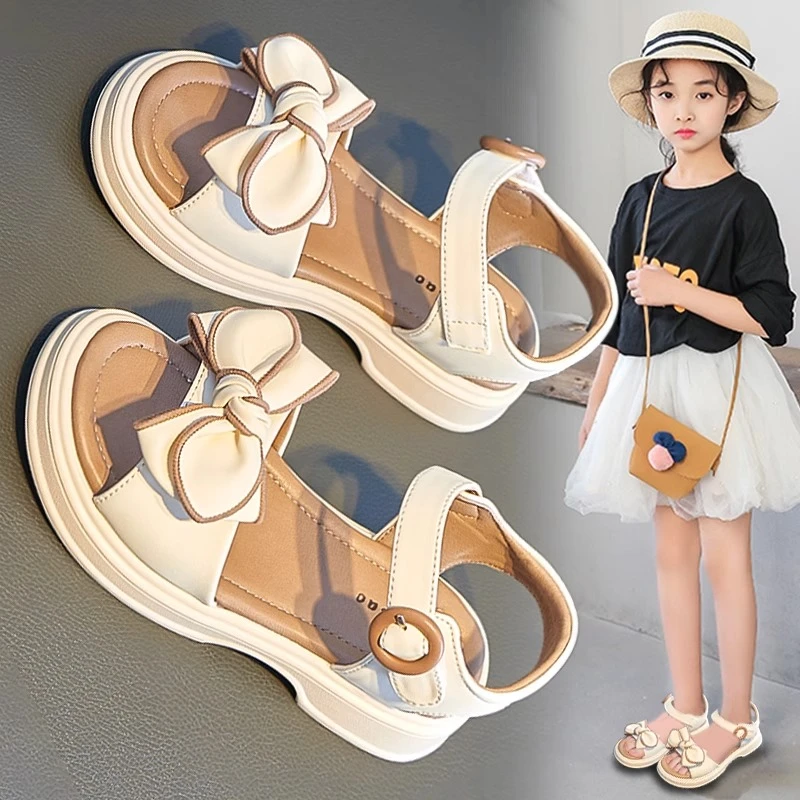 ABC女童凉鞋夏款2025新款女孩运动公主鞋洋气中大童软底儿童鞋子