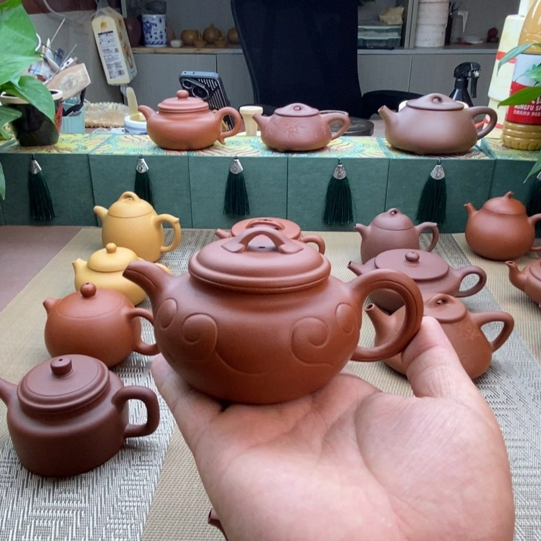 茶壶紫砂紫砂如意150容量微瑕
