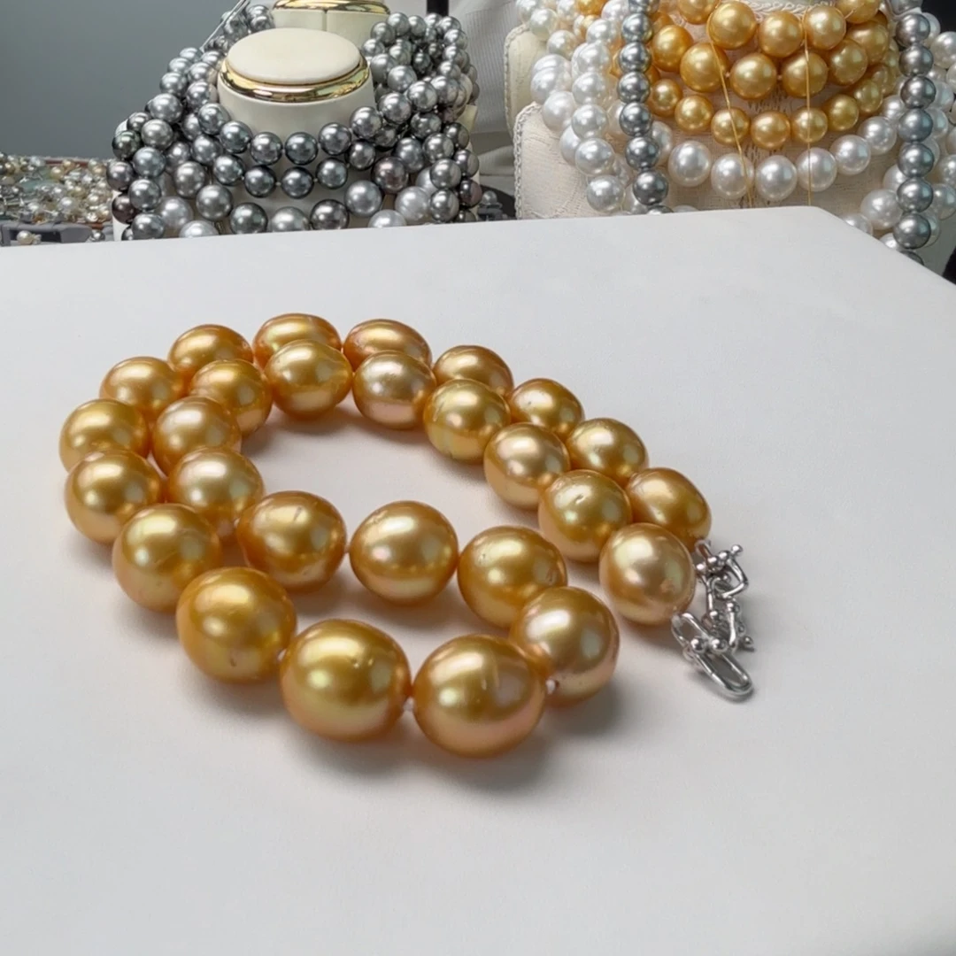 银S925镶嵌颈饰海水珍珠