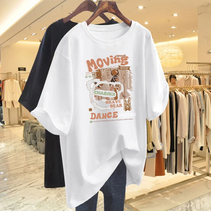 100%重磅纯棉T恤女2025新款夏季欧货独特设计大版宽松短袖上衣潮