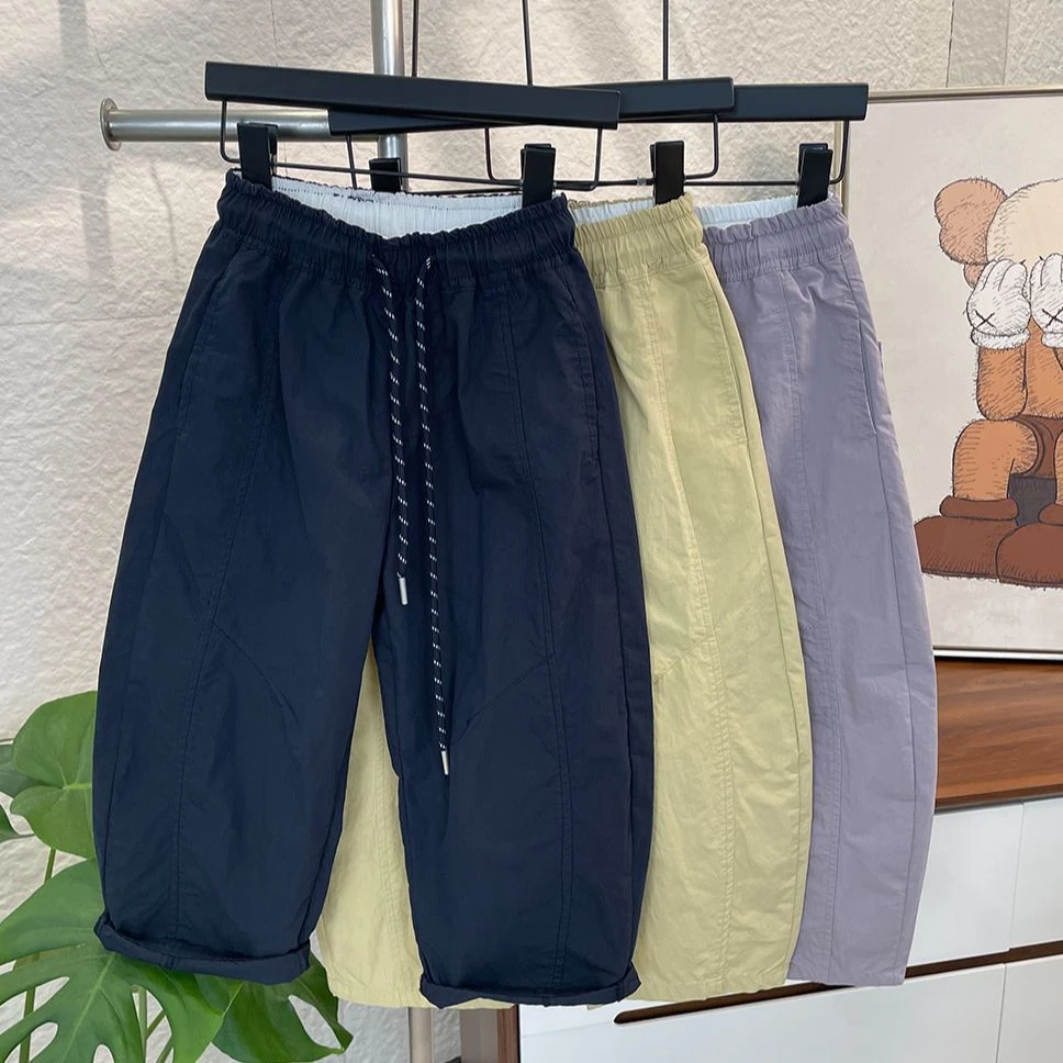 儿童工装裤男女童长裤2025春装韩版时尚百搭中大童