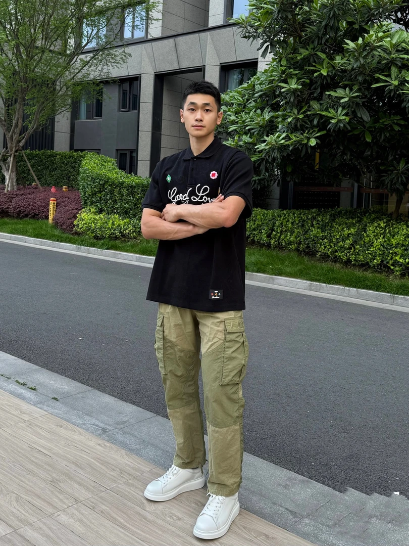 [柯淳霸总同款小花polo衫]2025ss立体刺绣花朵轻奢高级感男女同款