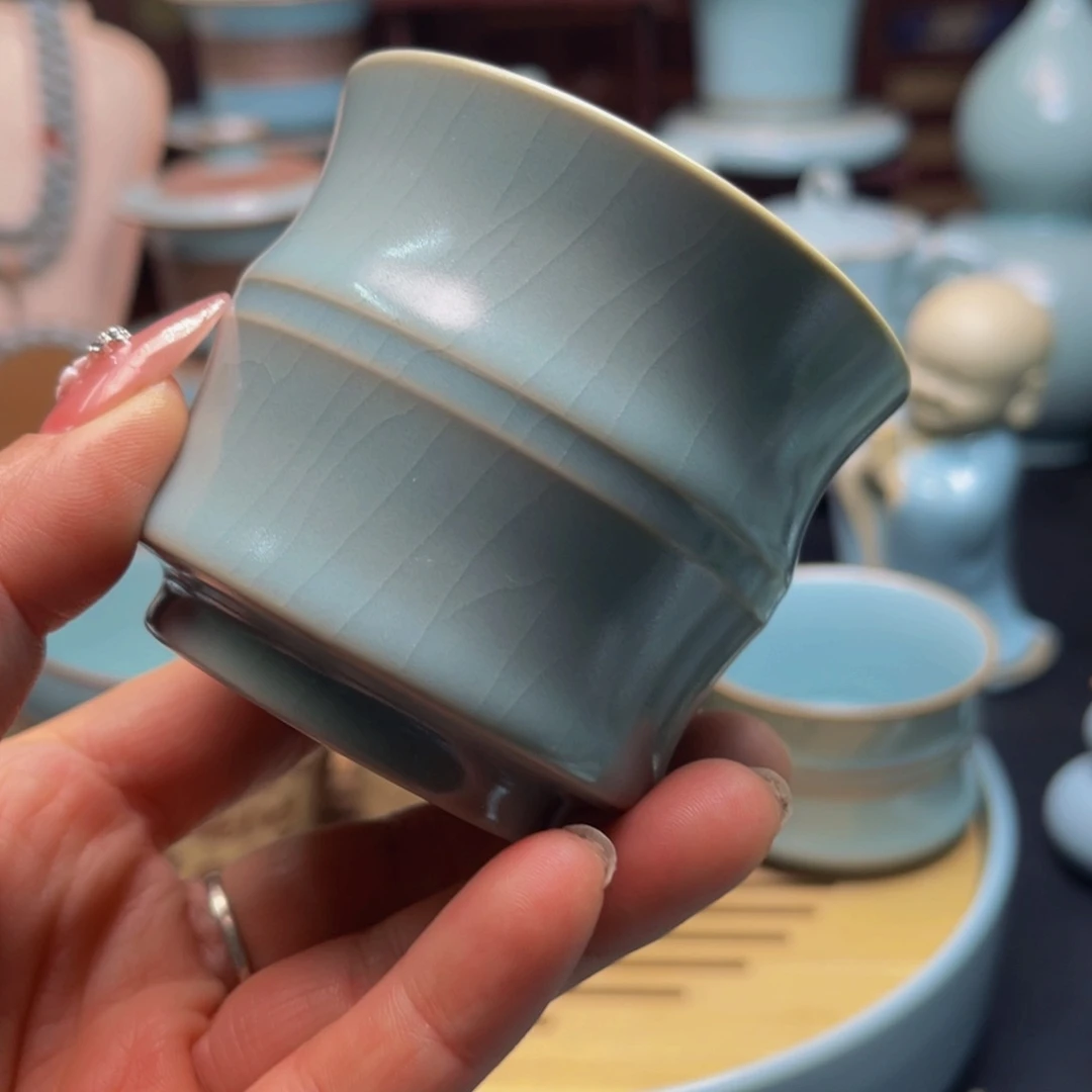 【闪购商品】摆件陶汝州单壶，壶，壶，杯