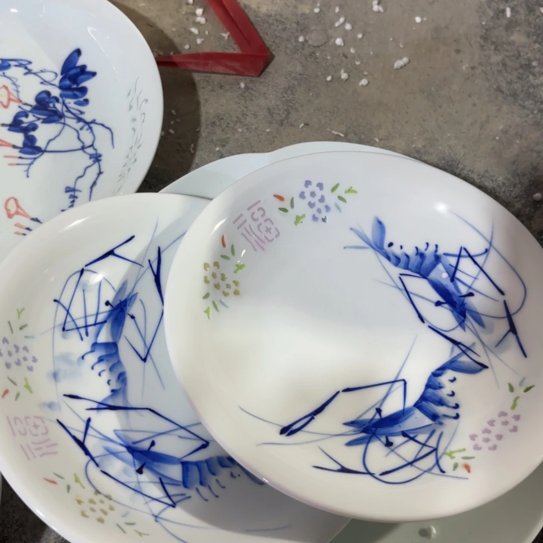 玉瓷景德镇陶瓷两只微瑕