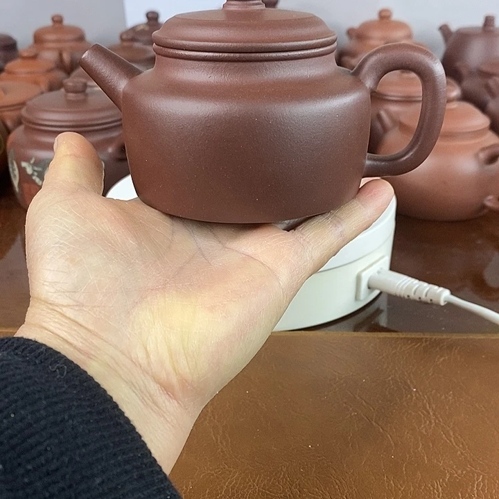 茶杯紫砂老紫泥德钟190cc