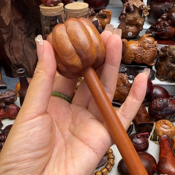 木非洲沙漠铁雕刻锤子把件