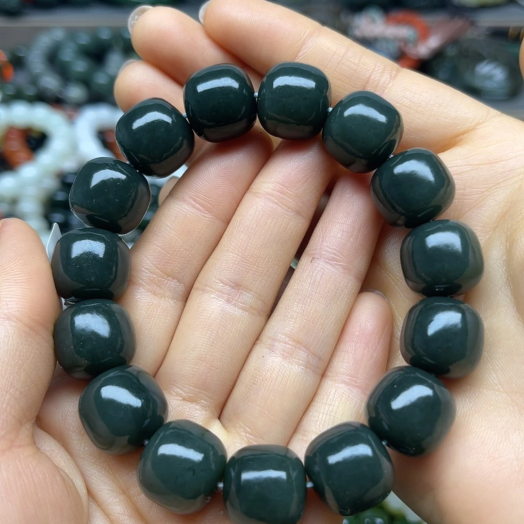 和田玉未镶嵌手链