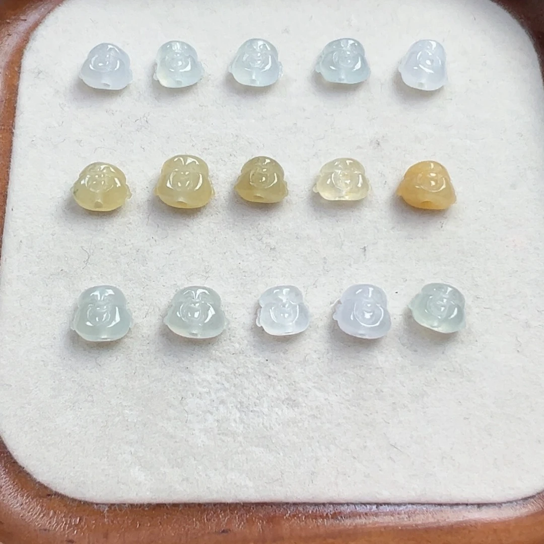 翡翠散珠翡翠佛头一个可挑