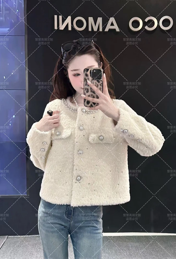 【慧慧】2024新款时尚百搭原创设计师新款 轻奢外套2506