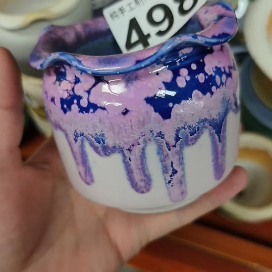 景德镇手工高温陶瓷：内6.5口高8.5