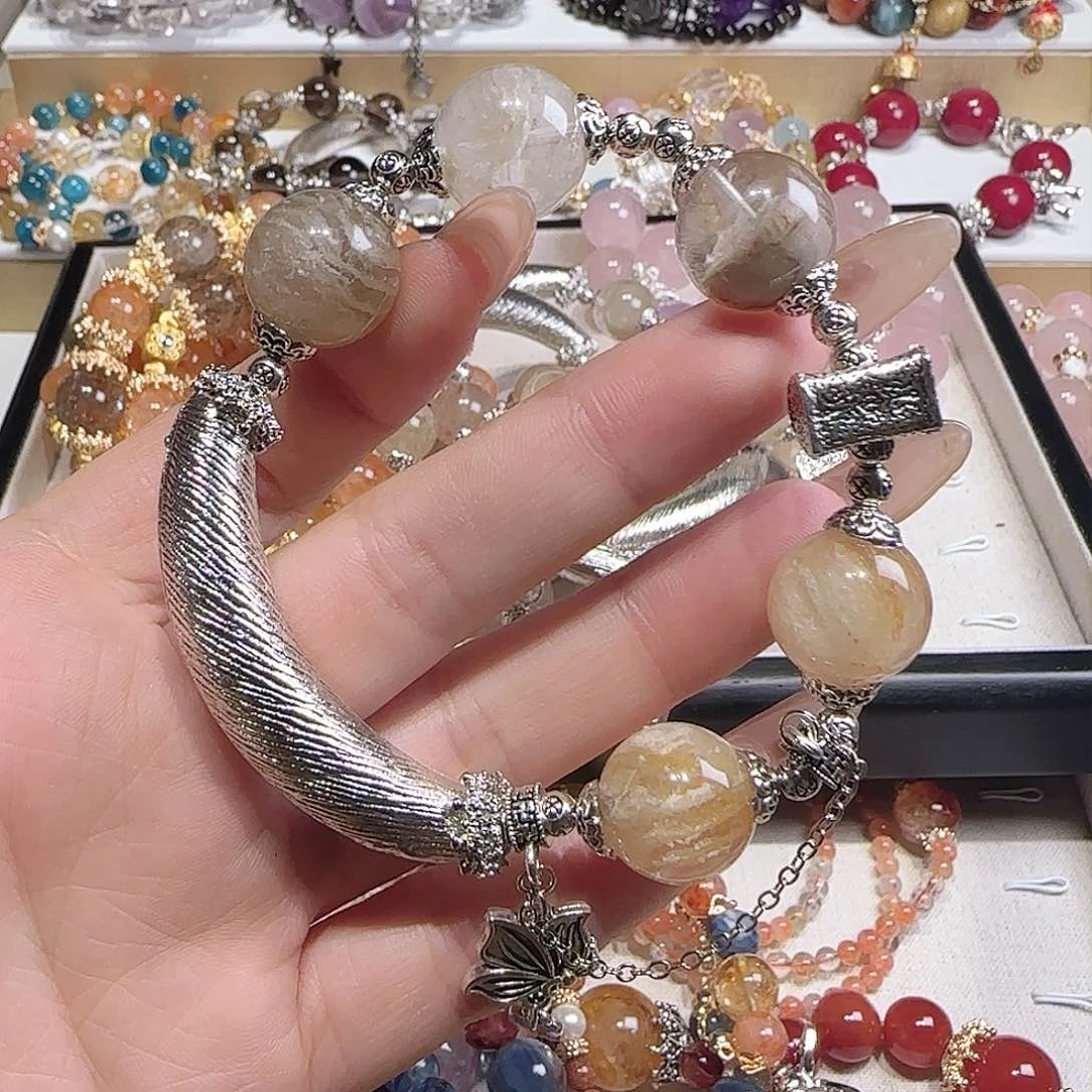 水晶手链未镶嵌吧