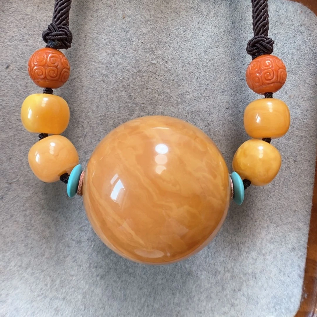 未镶嵌项链蜜蜡蜜蜡锁骨