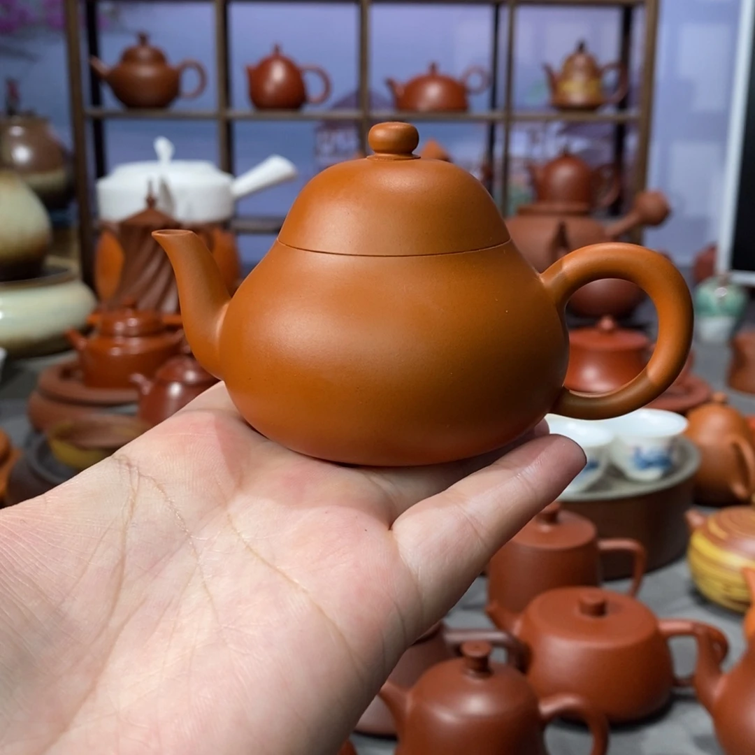 紫砂茶壶陈伟庆鸡蛋黄三弯梨105