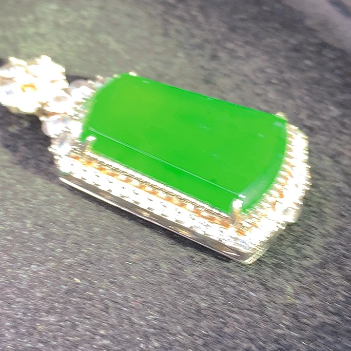 翡翠银S925镶嵌颈饰