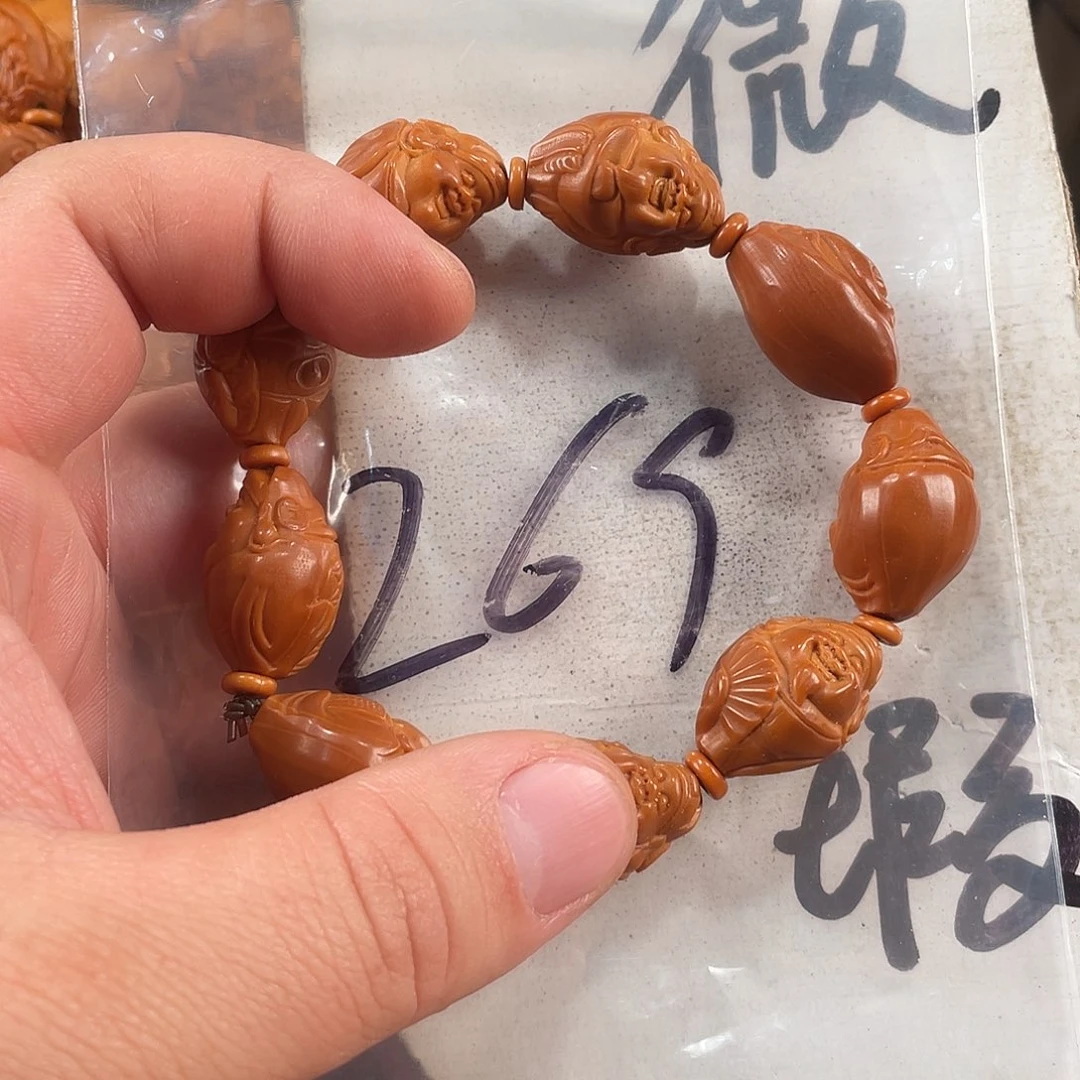 橄榄核手串/手链橄榄核雕工艺手串 瑕疵介意勿拍