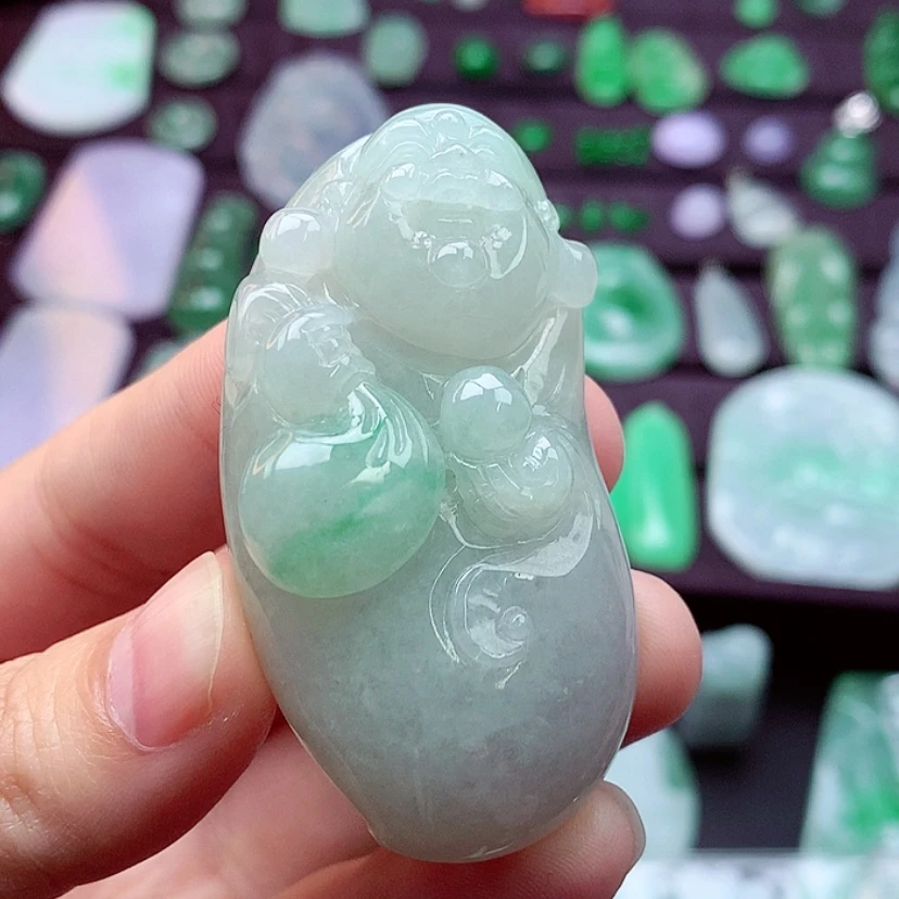 【闪购商品】吊坠(不含链)未镶嵌翡翠布袋佛