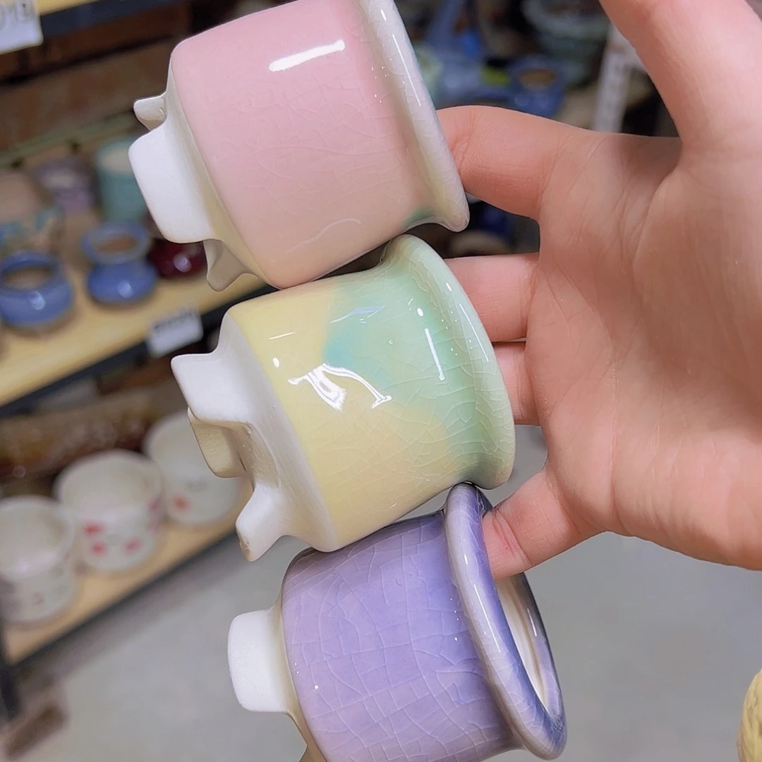 红陶陶瓷花盆当场满12包邮