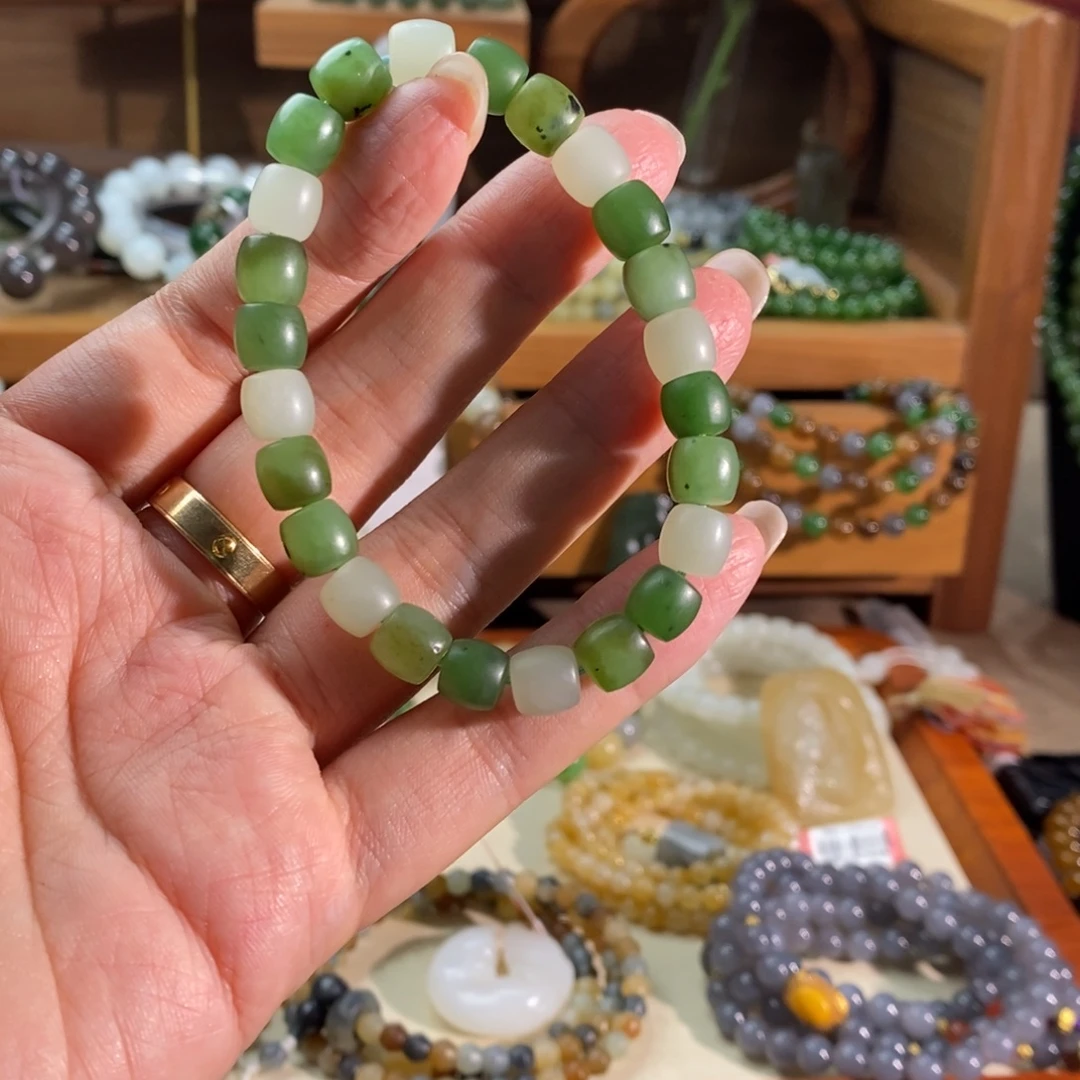 和田玉未镶嵌手链