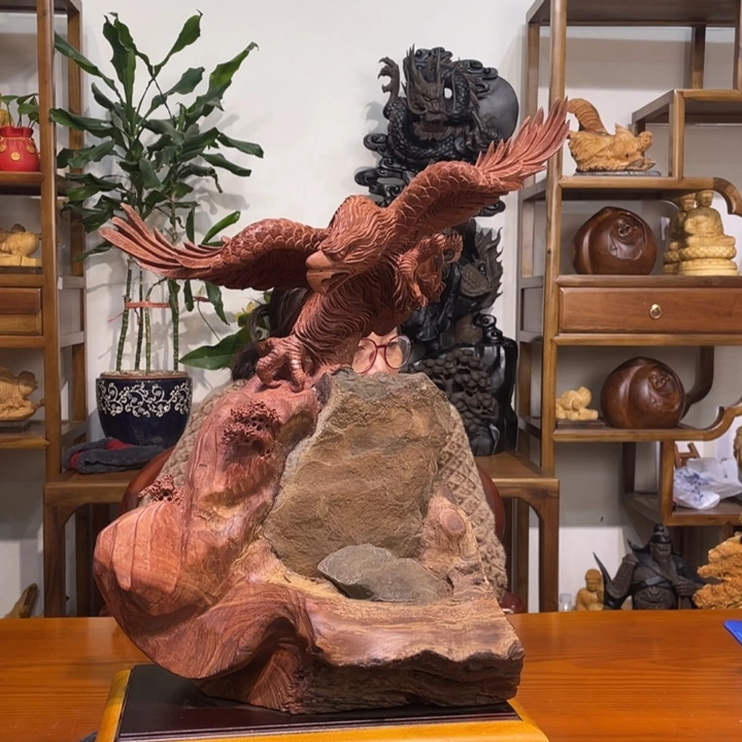 香榧木花梨木精品摆件