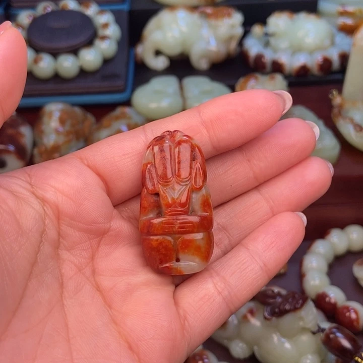 岫岩河磨玉（透闪石质玉）未镶嵌挂件