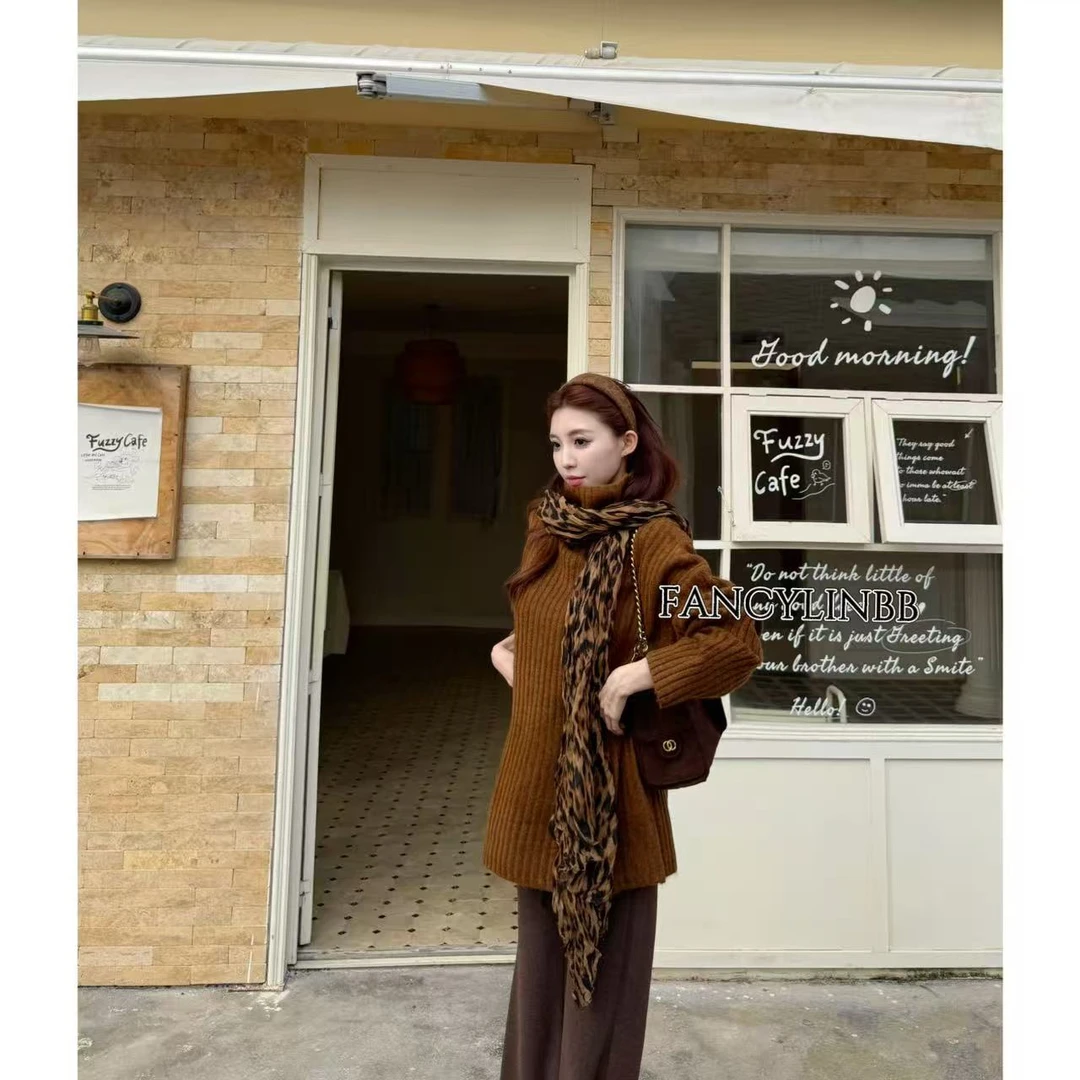 【平面模特】林北鼻·羊毛羊绒韩系氛围感毛衣上衣