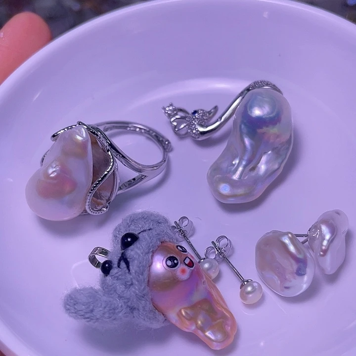 淡水珍珠颈饰合金75