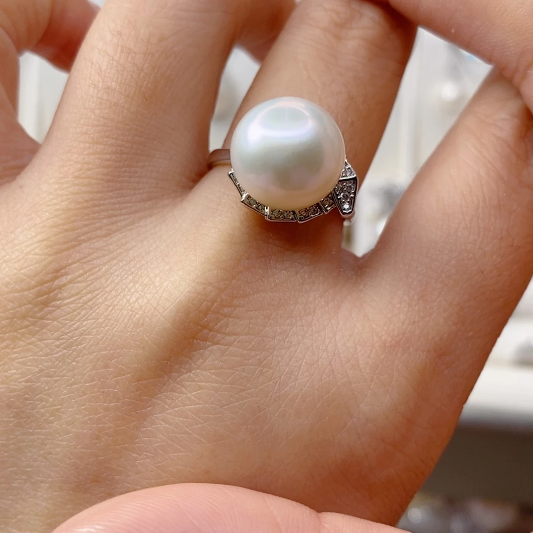 淡水珍珠戒指合金