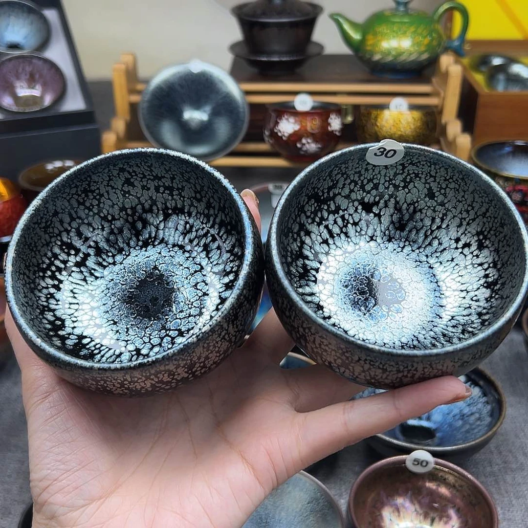茶盏王*儿黑低银斑禅定手工