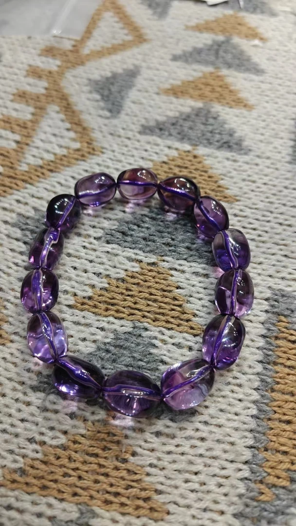 天然水晶素圈手链手串