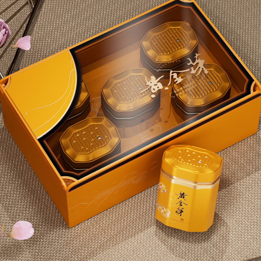 【中秋茶礼】高档明前安吉黄金芽礼盒装 板栗香 配手提袋 买一送一