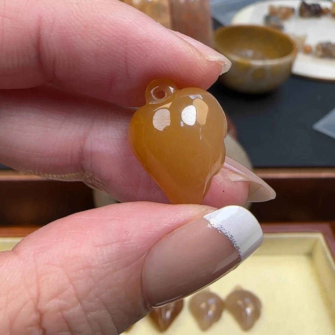 咸***身硅化珊瑚（珊瑚玉）未镶嵌颈饰