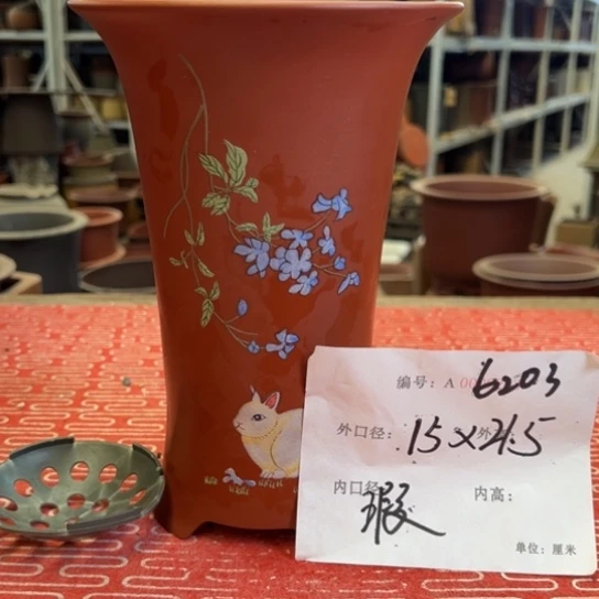 紫砂花盆紫紫砂盆