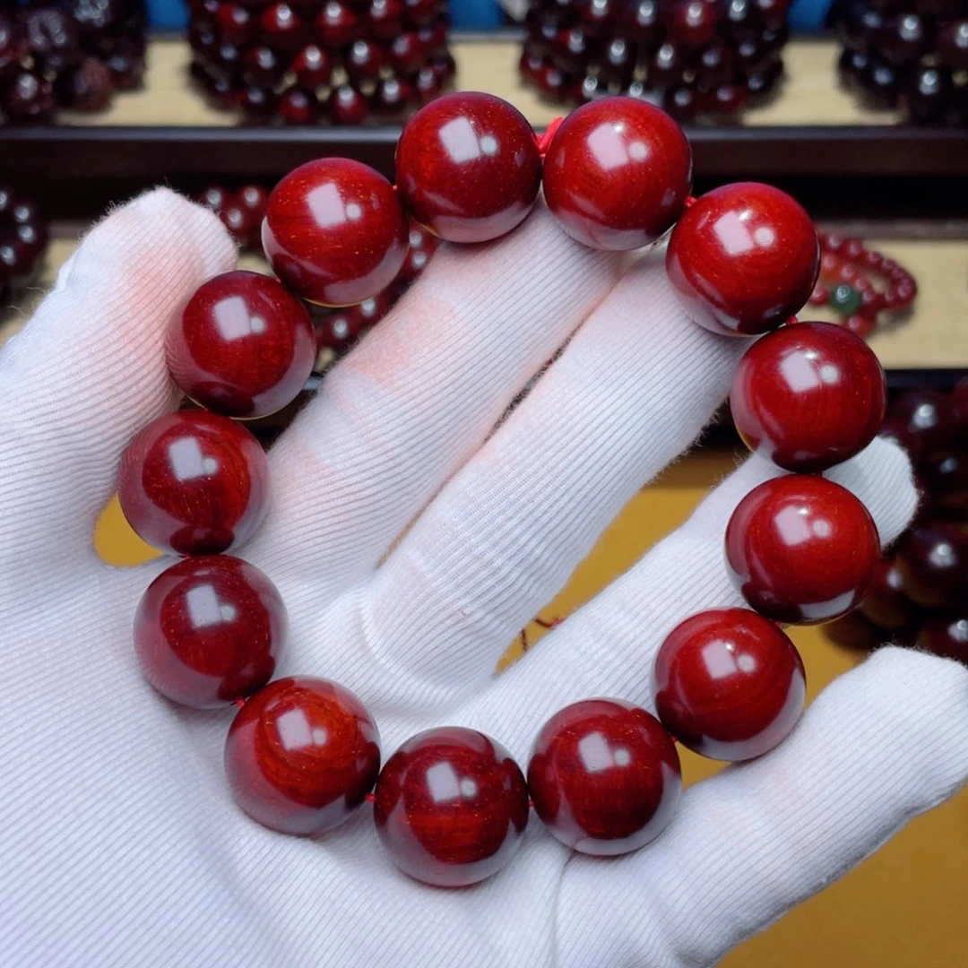 小叶紫檀手串/手链金**唐原汁原味1.8顶泥龙鳞