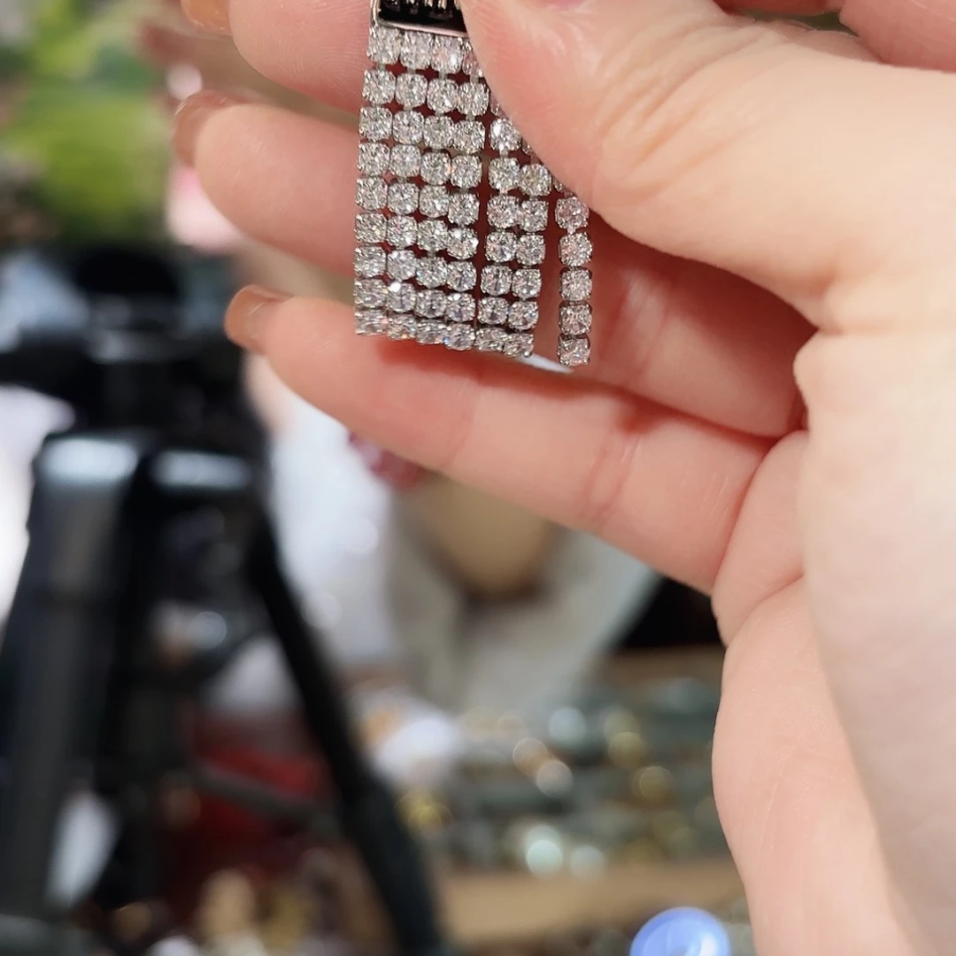 琉璃纯铜合金耳钉