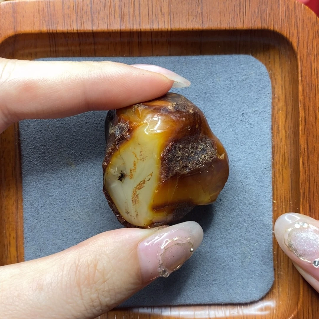 定制琥珀未镶嵌20珠子陈