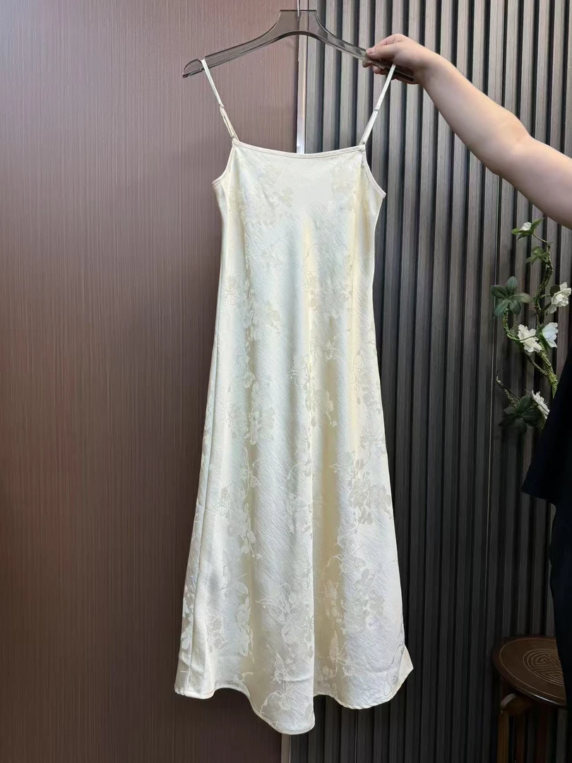 【牵绊-吊带裙】桑蚕丝新款气质时尚轻奢高端长款吊带裙